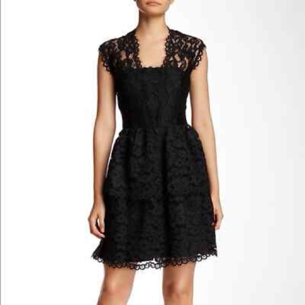 Shoshanna Elegant Black Lace Dress Size 4